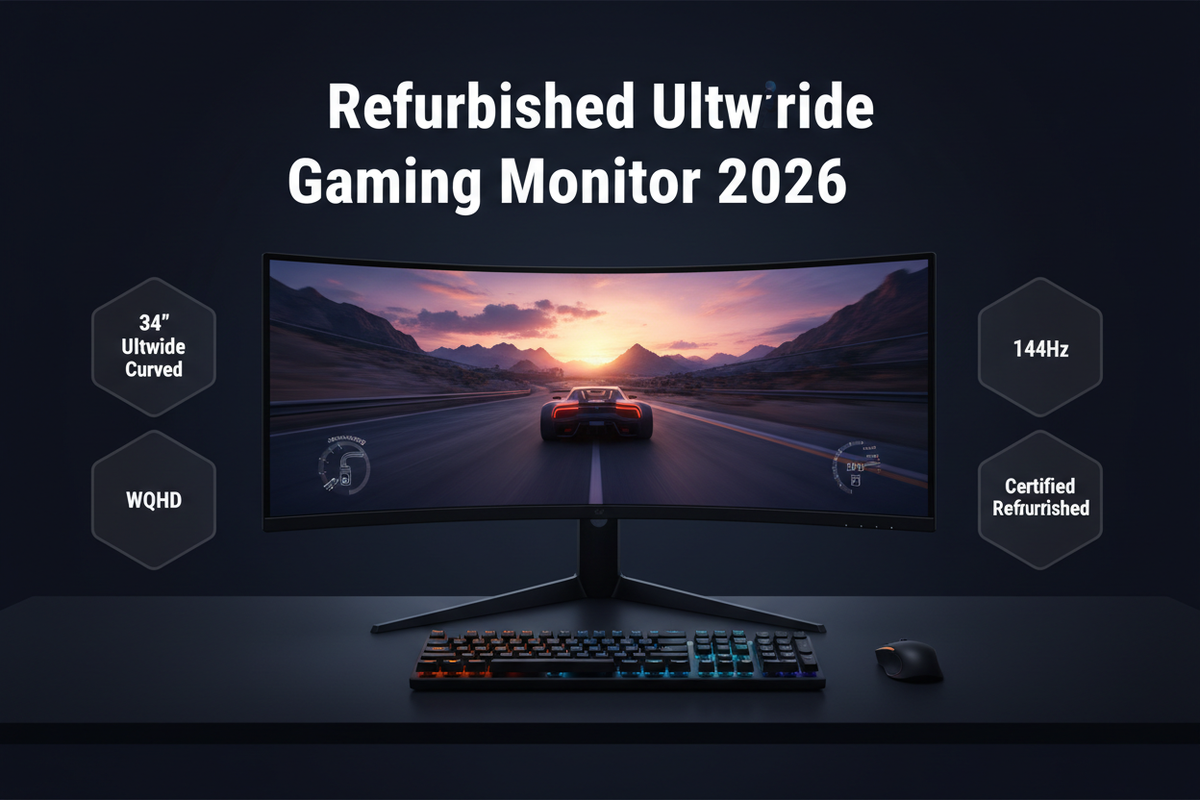 Refurbished Ultrawide Curved Gaming Monitor 34" Europe 2026 โ Immersive Deals with Warranty