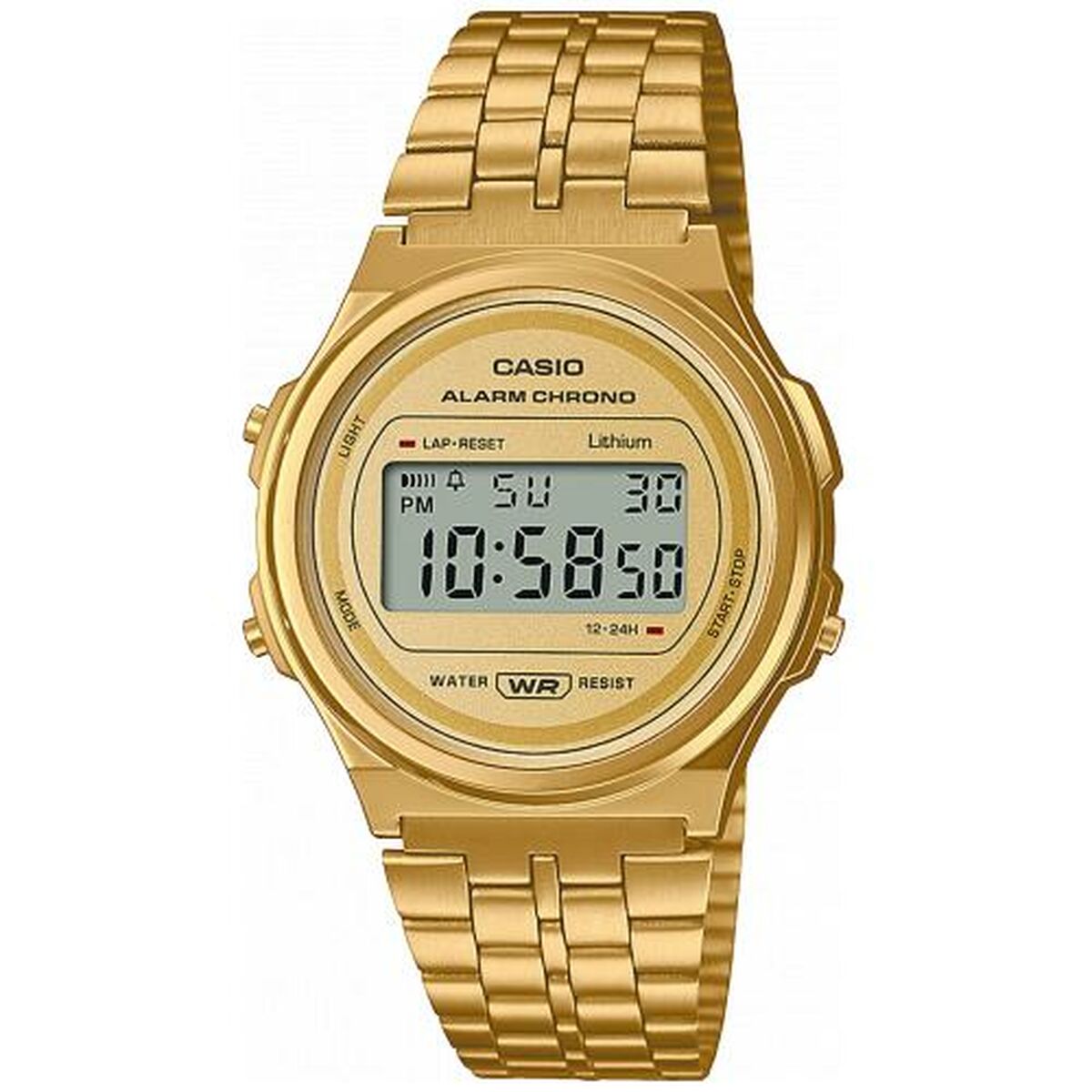 Casio Unisex Watch Casio A171Wemg-9Aef Golden Vintage