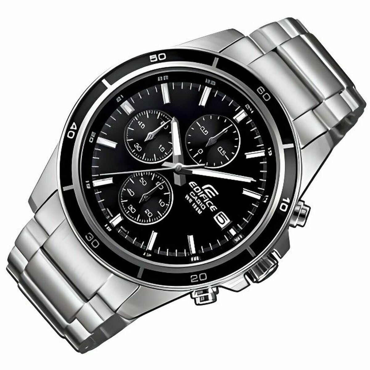 Casio Men's Watch Casio Efr-526D-1Avuef Black Silver