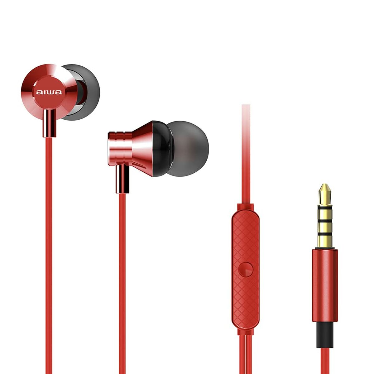 Aiwa Headphones Aiwa Estm50Rd Red