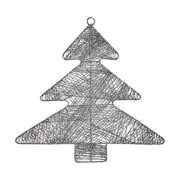 Christmas bauble Krist+ Silver Metal Plastic Christmas Tree 36,7 x 0,2 x 37,5 cm