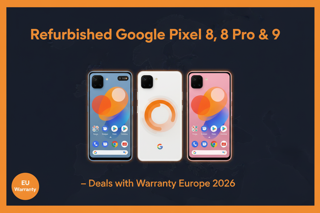 Refurbished Google Pixel Phones in Europe 2026 – Pixel 8, 8 Pro & 9 Deals with Warranty