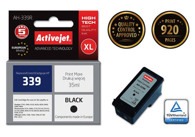 Activejet Ink Ah-339R (reemplazo HP 339 C8767EE - Premium - 35ML - Black — image 1