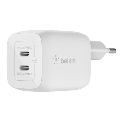 Belkin Charger Domestic WCH011VFWH Double USB-C GaN Boost Charge Pro 45W (25W + 20W) — image 1