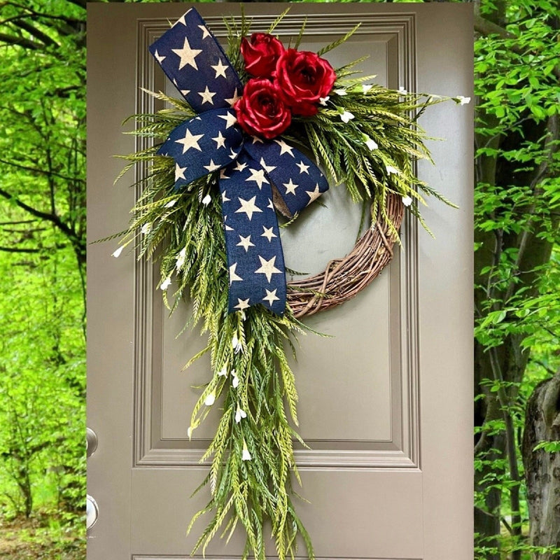 Rose Garland In Red White And Blue