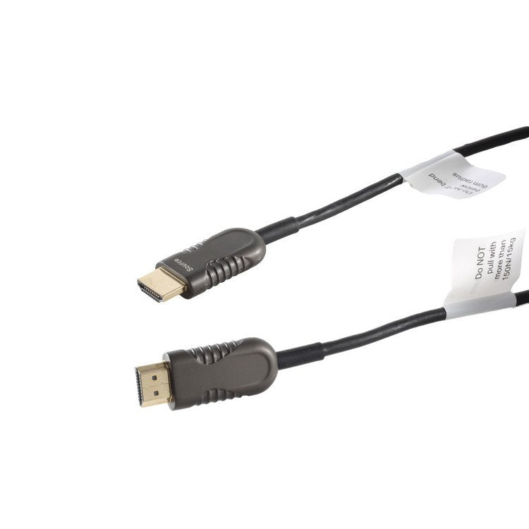 HDMI (st - St) 20M Óptico (lwl) 3D + Ethernet + 4K Chapado Oro Bag Plastic