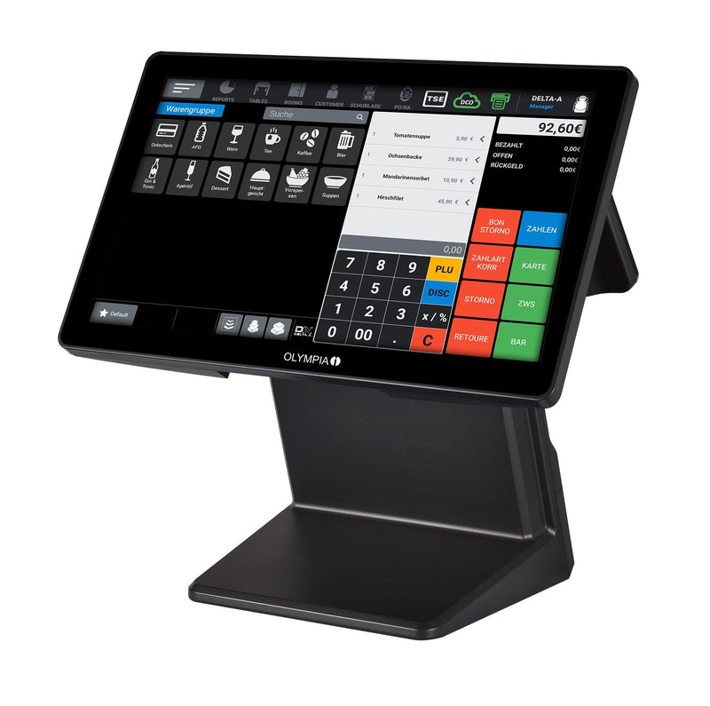 Olympia Registrierkasse T400DK + Display Black