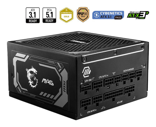 MSI Power Supply Power Mag A1250GL Gaming ATX 1250W — image 1