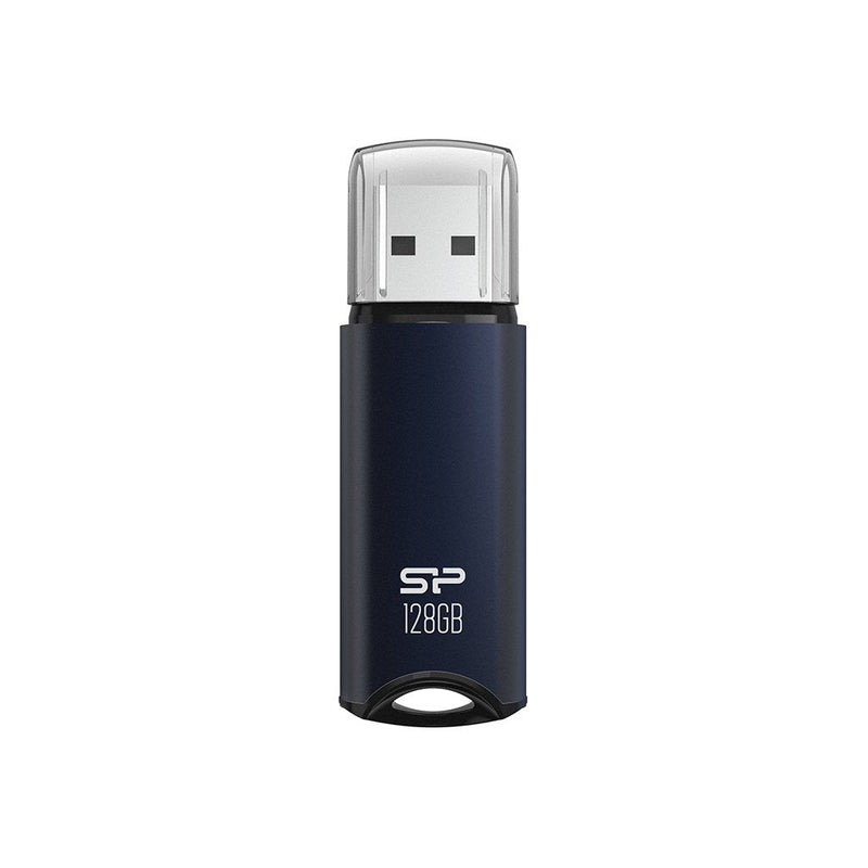 USB Flash Drive 64GB Silicone Power USB 3.2 M02 Blue Alu ¡a Granel!