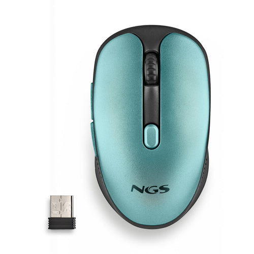 Ngs Wireless Mouse Evo Rust Battery Rechargeable Up To 1600 DPI Green Water — image 1