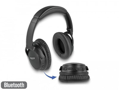 Delock 27181 Headphones Bluetooth 5.0 Sobre Or Ído Plegables With Microphone Integrado And Bass Intensos, With — image 1