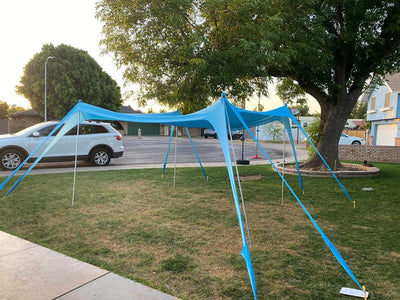 8-foot Outdoor Tent One-piece Beach UV Protection Sunshade With Rod