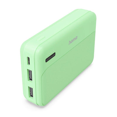 Hama Power Bank 10000MAH Charging Fast 2 USB-A Green — image 1