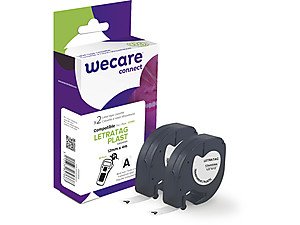 Armor Label Transparent Texto Black Dymo Letratag Plast 12MMX4M