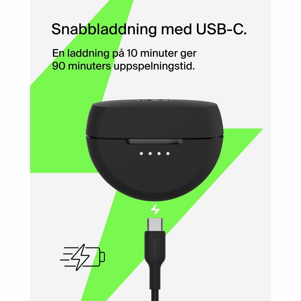 Belkin Headphones Belkin Soundform Rhythm Tr Black