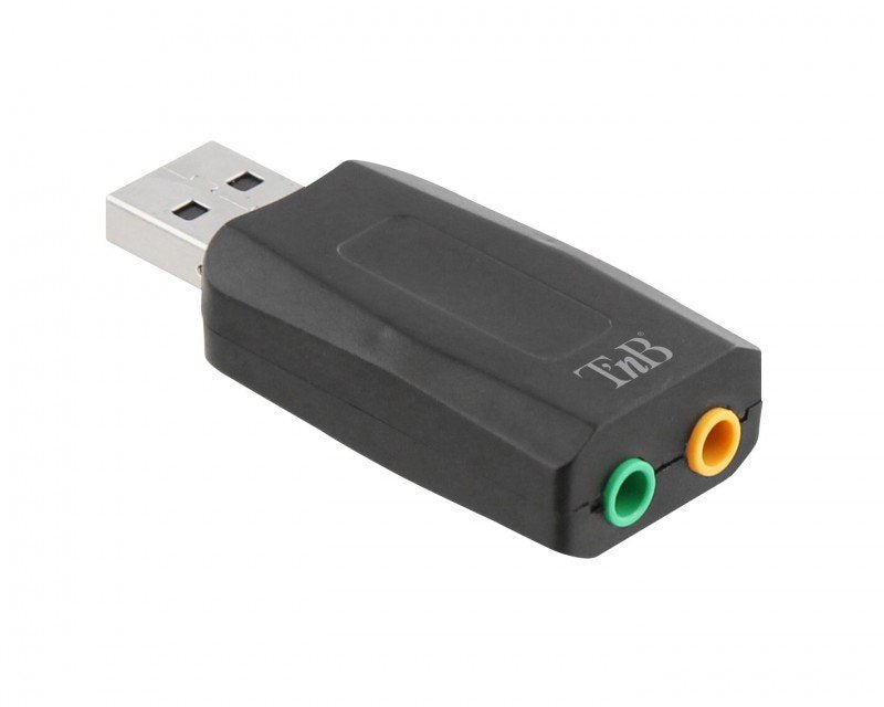 Tnb USB Audio Adapter / 2 Jack - 5.1 Sound Card - Black