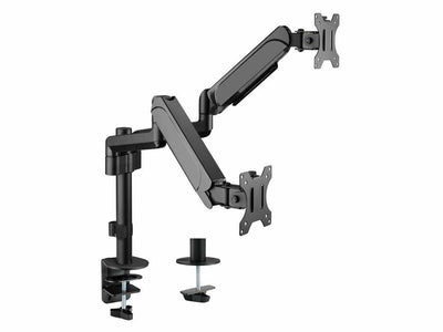Equip Stand Desk Dos Arms 2 Screens 17 - 32 Aluminium Muelle Gas — image 1