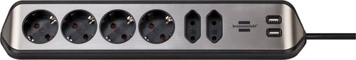 Brennenstuhl Estilo Cable Extensión Esquina 6VÍAS Black — image 1
