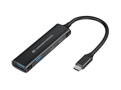 Conceptronic USB Hub 4-PORT 3.0 -2x USB-C/a — image 1