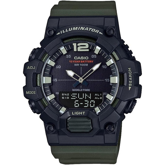Casio Men's Watch Casio Illuminator Black - Army Green (Ø 48 Mm)