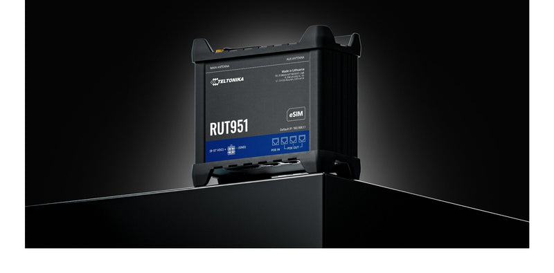 Teltonika · Router · RUT951 PoE + · LTE Módem Router WLAN · PoE + With PSU