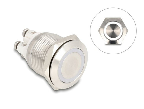 Pulsador Assembly 19MM 4 X Borne Screw LED White — image 1
