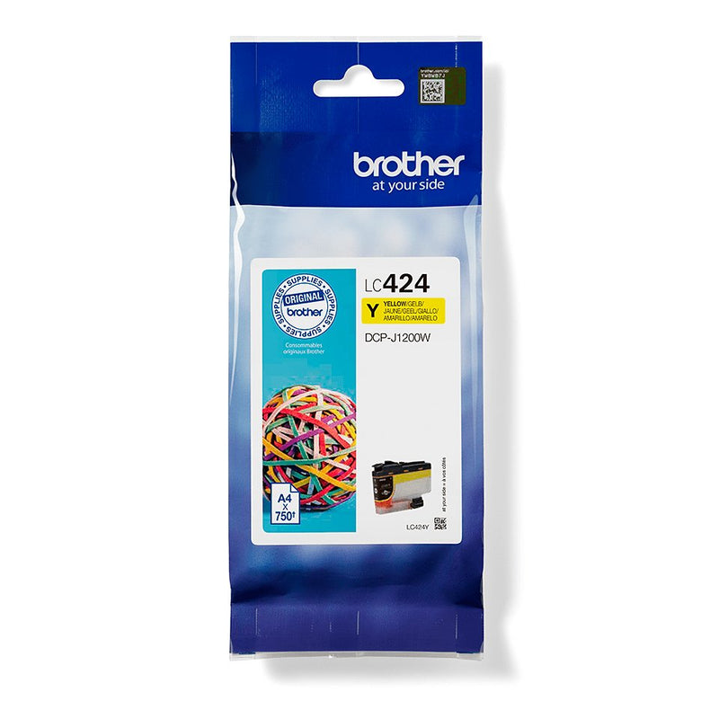 Brother Genuine Ink 424 Yellow LC424Y