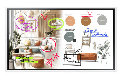 Samsung Whiteboard WM65FX White Interactive 165,1CM (65) 3840 X 2160 Pixels Screen Touchscreen Grey White HDMI — image 1