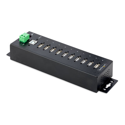 StarTech Hub USB 2.0 10 Ports With Protection Esd Level 4 Wall Din With Ports Bloqueables — image 1