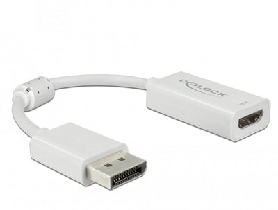 Delock DisplayPort 1.4 Adapter a HDMI 4K 60 HZ With Hdr Funktion Passiv White — image 1