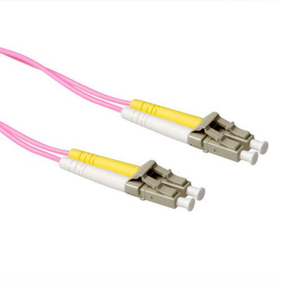 10 Meter Lszh Multimode 50 125 OM4 Fiber Patch Cable Duplex With Lc Connectors — image 1
