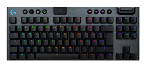 Logitech G G915 X Lightspeed Keyboard Set USB + RF Wireless + Bluetooth QWERTY Internacional Ee.uu. Black — image 1