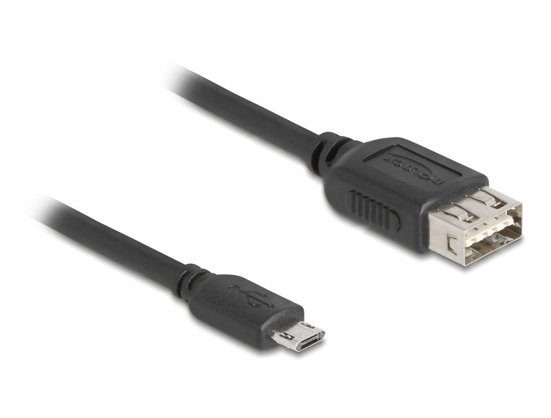 Delock 81517 USB Cable 2.0 Easy USB Type Micro-b Male a Easy USB Tipo-a Female 0,5M