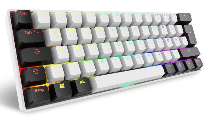 Sharkoon Skiller SGK50 S4 GEN2, Keyboard Gaming White Disposición de, Gateron Yellow 4044951041886