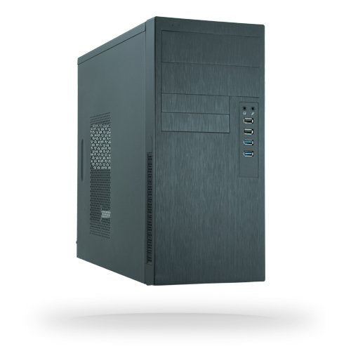 Chieftec PC Case HO-11B-350GPB ATX Mini-tour Aluminium Brushing Secc 0.5MM Black