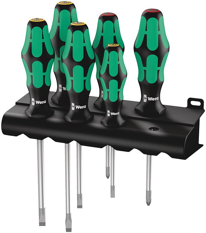 Wera 334/6 Kraftform Set Screwdriver Standard