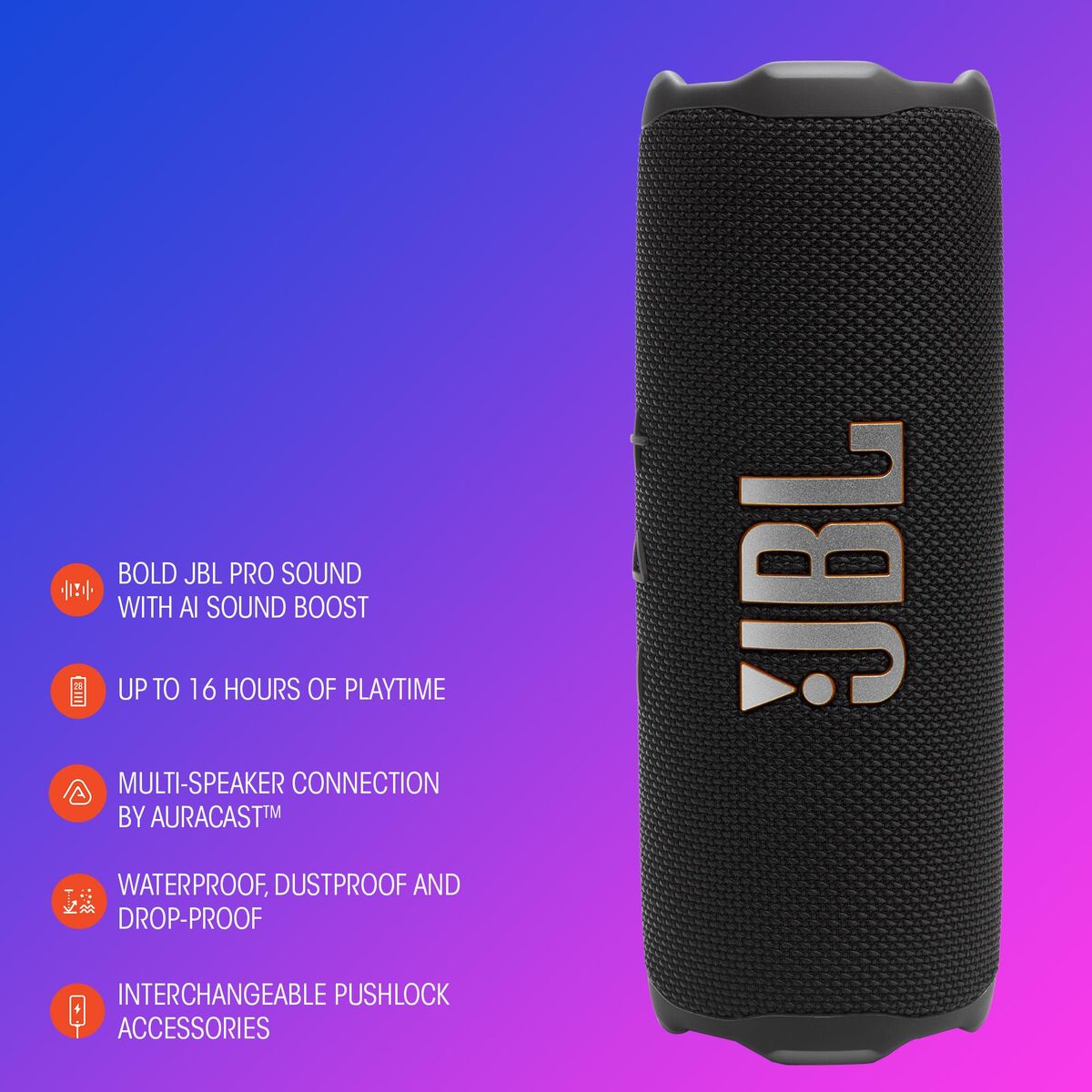 Jbl Portable Bluetooth Speakers Jbl Flip7Blueu Blue
