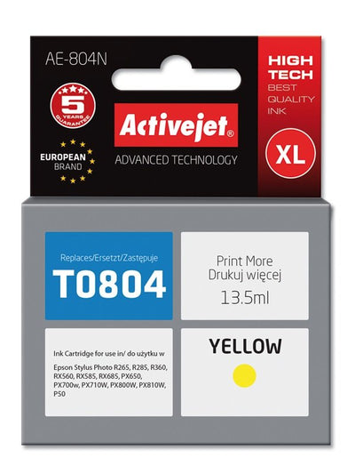 Activejet Ink AE-804N (reemplazo Epson T0804 - Supreme - 13,5ML - Yellow — image 1