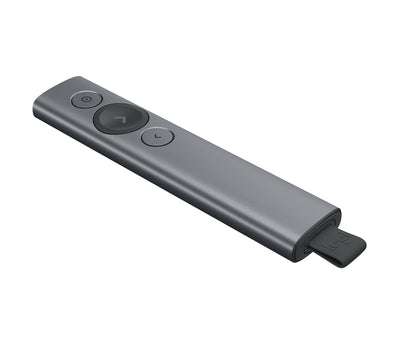 Logitech Spotlight Presentador Wireless - Radio Accion 30M - Vibracion - Steel — image 1