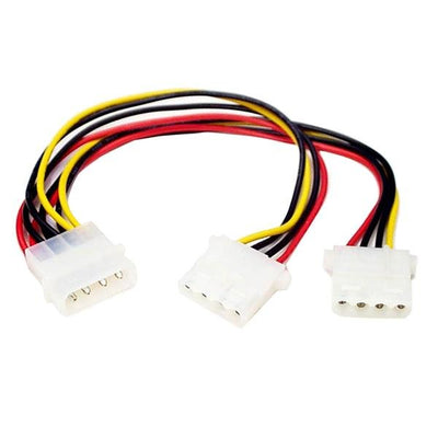 StarTech Cable Power Molex(m) a Double Molex(h) 0.25M LP4 — image 1