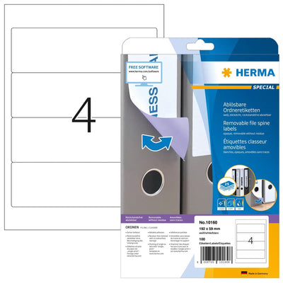 Herma 10160 Label Printer White Label Printer Self-adhesive — image 1