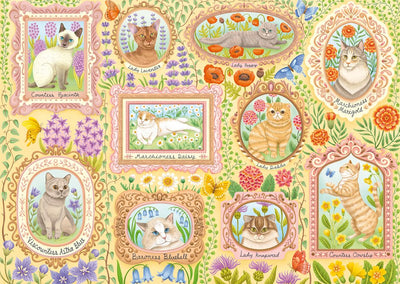 Schmidt Spiele Gatos Nobles Flores, Rompecabezas 1000 Pieces 59792 — image 1