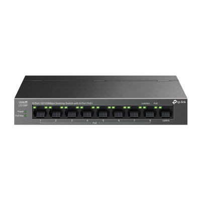 TP-Link Switch No Gestionable LS109P Litewave 8P 10/100 PoE + Desktop Housing Metal No Rack — image 1