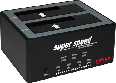 6,35 8,89CM 2,5PULGADAS 3,5PULGADAS SATA HDD SSD Docking Station USB 3.2 Gen 1 HDD-clone-función — image 1