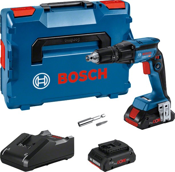 Bosch Atornillador Wireless Paneles Yeso Gtb 18V-45 Professional 2X Battery PROCORE18V 4.0AH, L-boxx