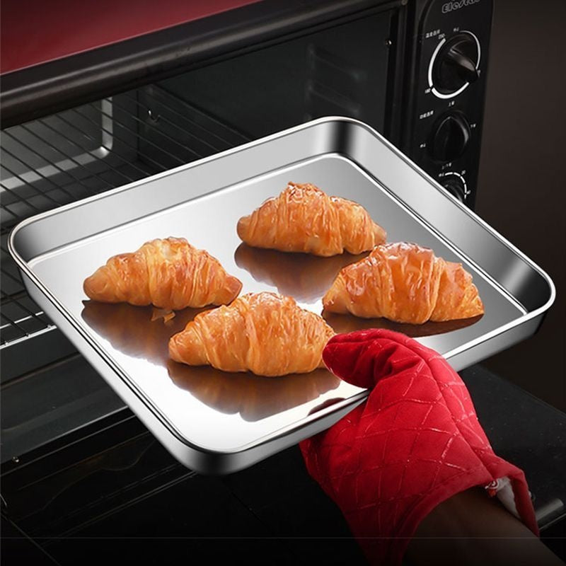 Thickened Stainless Steel Plate Household With Lid