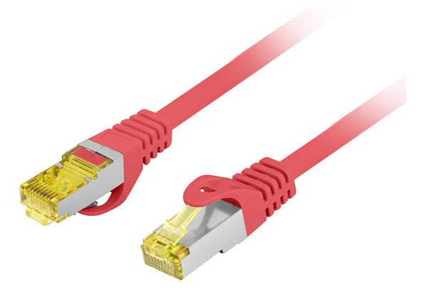 Lanberg Network Cable CAT.6A S FTP Lszh Cu 1.5M Red