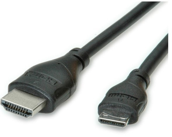 Roline Cable 11.04.5568 HDMI 0,8M HDMI Type a Standard HDMI Type C (mini) Black