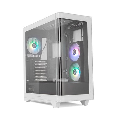 Nox PC Case Hummer Ether ATX Semitorre Glass Curved Negro-blanco — image 1