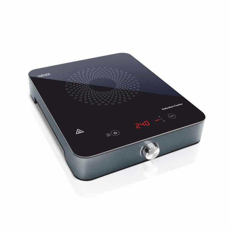 Haeger HP-IND.002A Hobs Black Grey Encimera With Board Inducción 1 Zona(s)